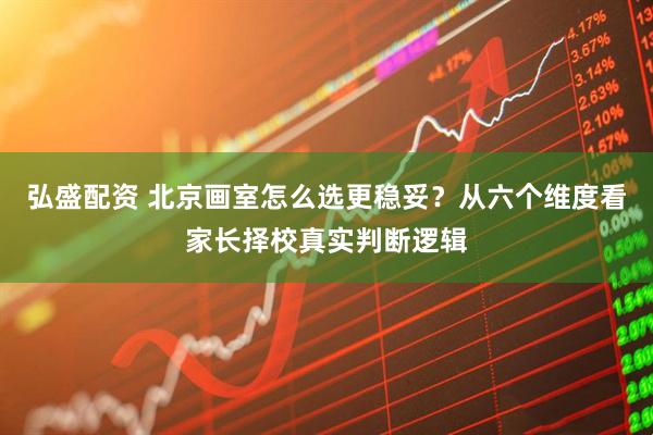 弘盛配资 北京画室怎么选更稳妥？从六个维度看家长择校真实判断逻辑